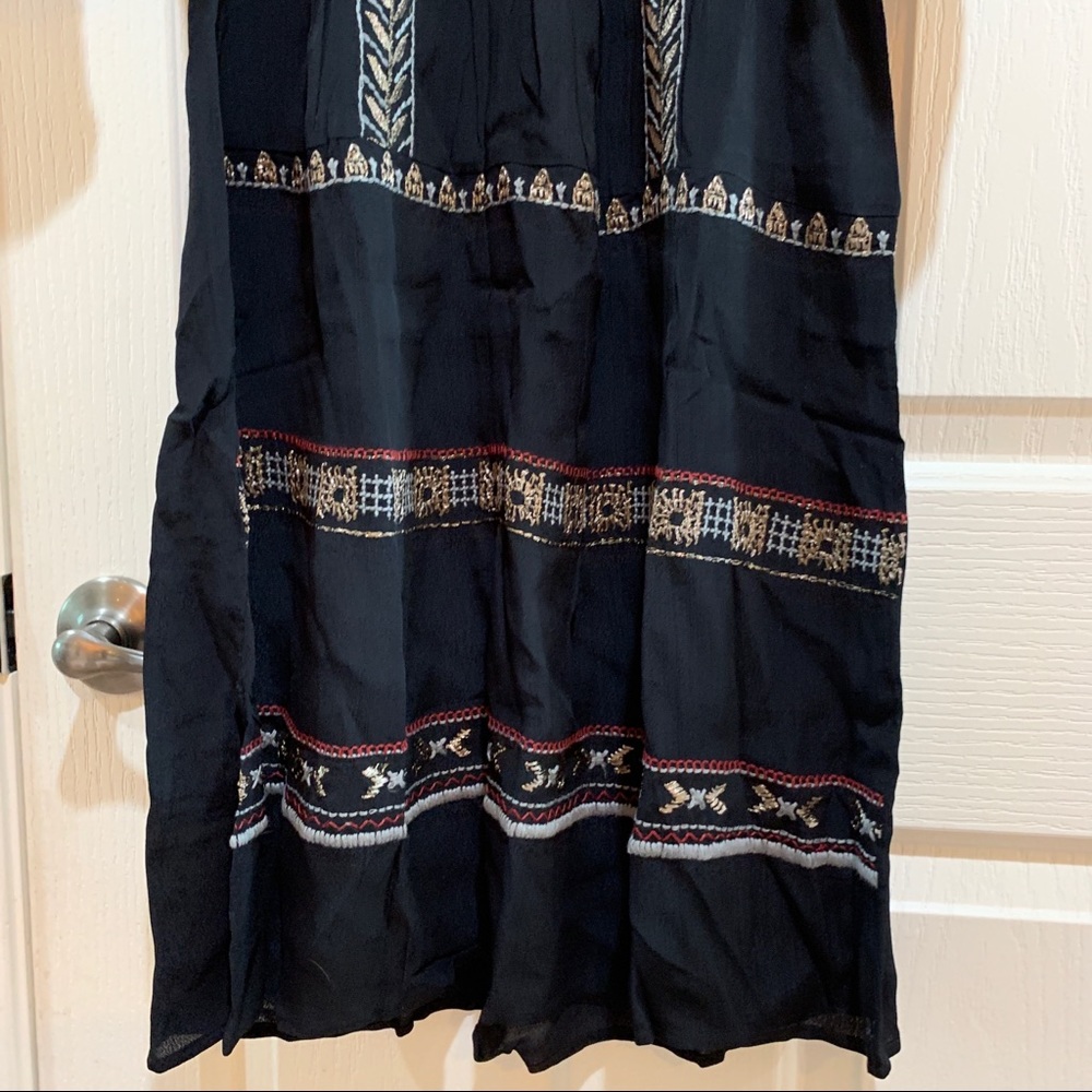 Anthropologie Merivana Midi Dress XS New Black NWT - Picture 7 of 8